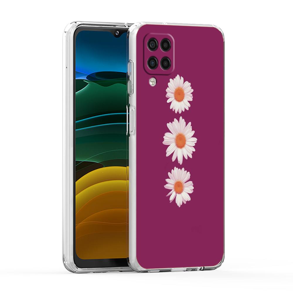 Fashion Fresh Little Daisy Flower Cover for Samsung Galaxy A13 A22 A52S A52 A72 A51 A71 A41 A31 A21 5G Transparent Phone Case
