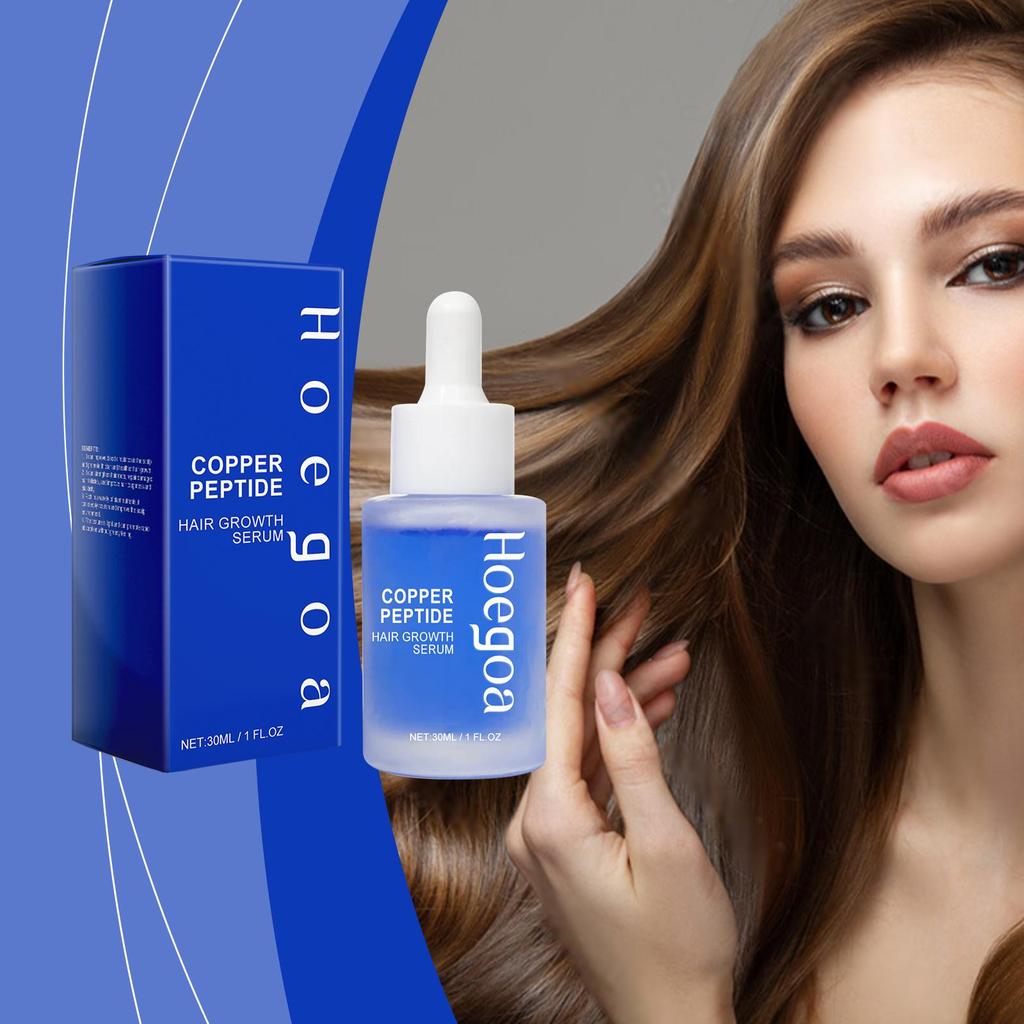 Hoegoa Copper Peptide Hair Serum Nutritive Nourishing Scalp Treatment Hair Root Repair Volume Strengthening Hair