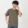 T-Shirt.ST Men's 10.2oz Khaki T-Shirt, Short Sleeve, Solid Color, Super Heavyweight Cotton with Pocket, Size XL