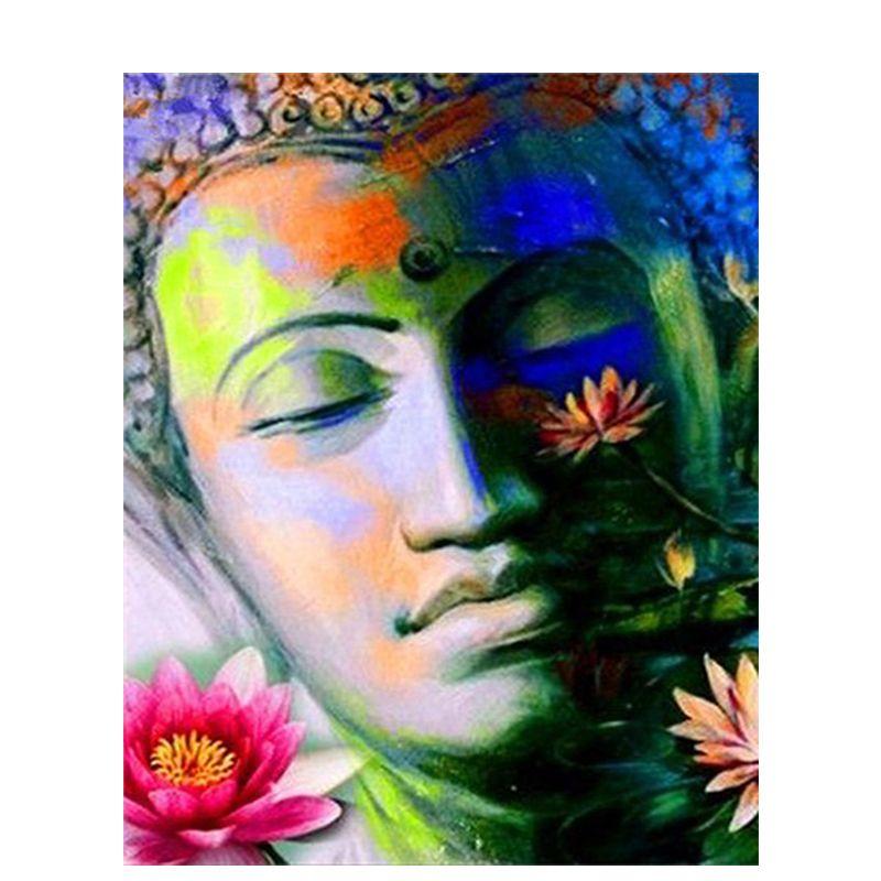 Diamant Malerei Buddhismus Strass Kunst 5D Diy Diamant Stickerei Religiöse Figuren Volle Runde Mosaik Hause Dezember