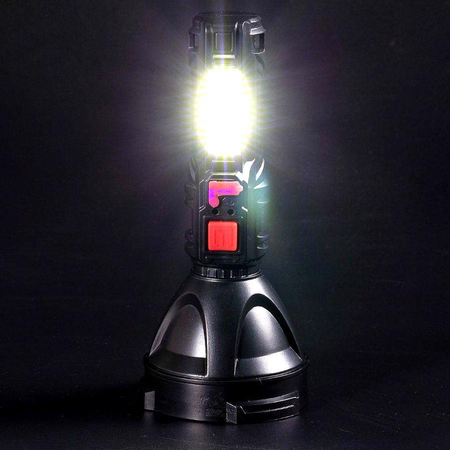 Rechargeable LED Tactical Flashlight: Compact, USB-Powered COB Light for Strong, Multi-Function Outdoor Use
