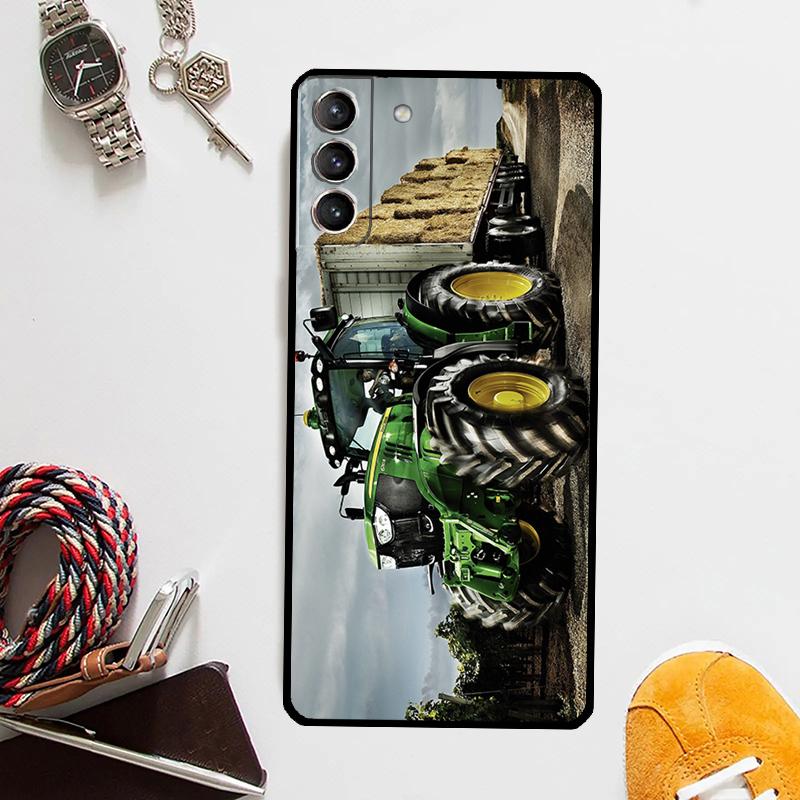 Farm Vehicle Tractor Case For Samsung Galaxy S24 Ultra S23 S22 S21 Plus S20 FE S8 S9 S10 Note 10 20 Ultra Cover