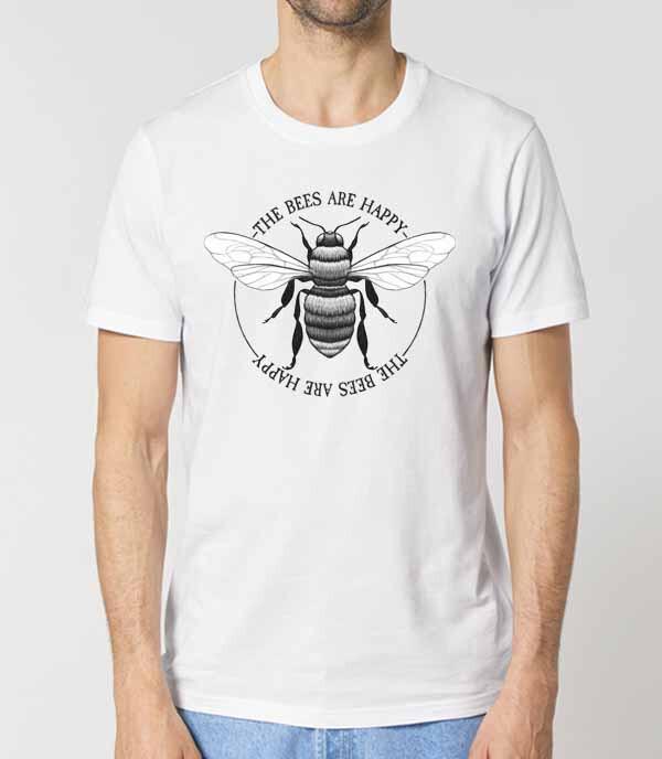 The Bees Are Happy Bumble Bee Honey Bee Unisexs Fit TShirt