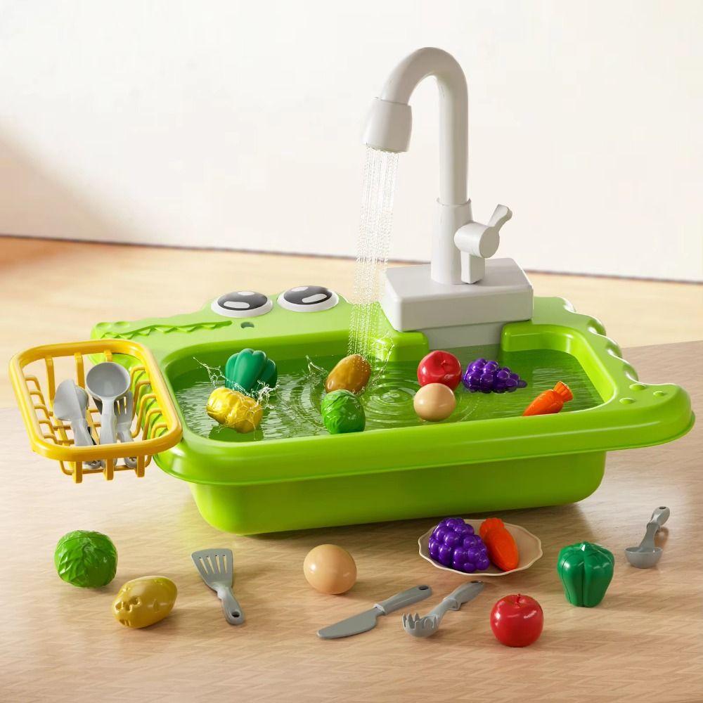 Drehbares Küchenspülbecken-Spielzeug Universeller Spülbeckenhahn Spielhahn Wasserhahn Ersatzspielzeug Haushalt