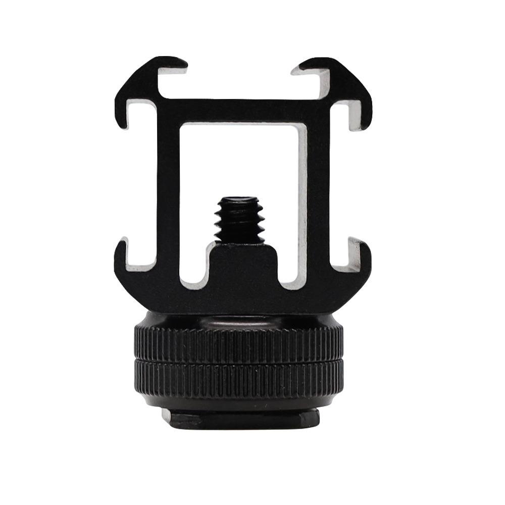Tripod Light Stand Adapter with Hot Shoe Mount and Umbrella Holder for Camera Accessories