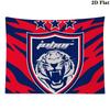 Johor Darul Ta'zim FC Wall Tapestry Aesthetic Wall Hanging Printed Fabric Blanket Decorative Tapestries for Bedroom Living Room Home Decor
