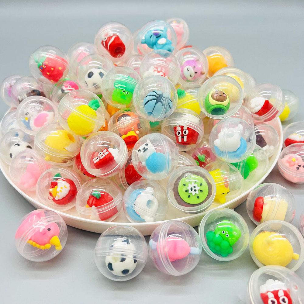 Non-Toxic Mini Transparent Globule Blind Box Twist Egg Cute Little Cartoon Pen Holder Capsule Toy Blind Box Fun & Festive Holiday Gift