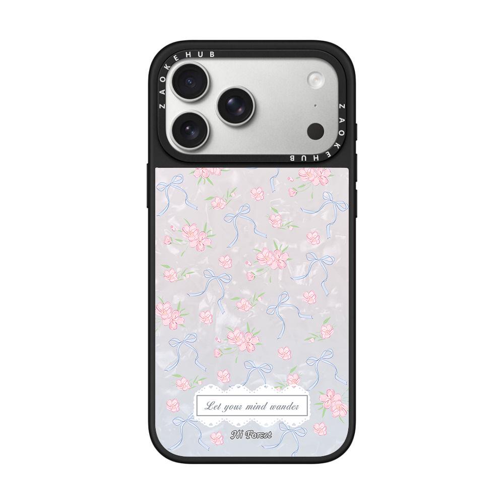 

Forest Morning Romantic Spring Mother-of-Pearl Edition iPhone 17 Pro Max Mirror Surface Case iPhone 15 Pro