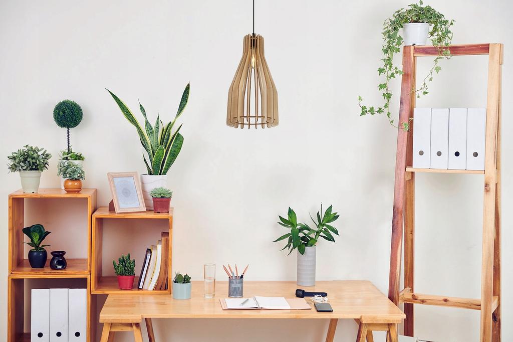 MODERN WOODEN LED CEILING HANGING LAMP