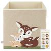 Storage Box - Bieco - Deer Pattern - 33x33x33 Cm - Polyester - 36 Liters