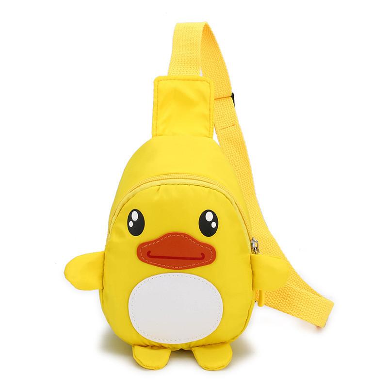 Cute Cartoon Duck Chest Bag For Children Versatile Mini Outdoor Travel Backpack