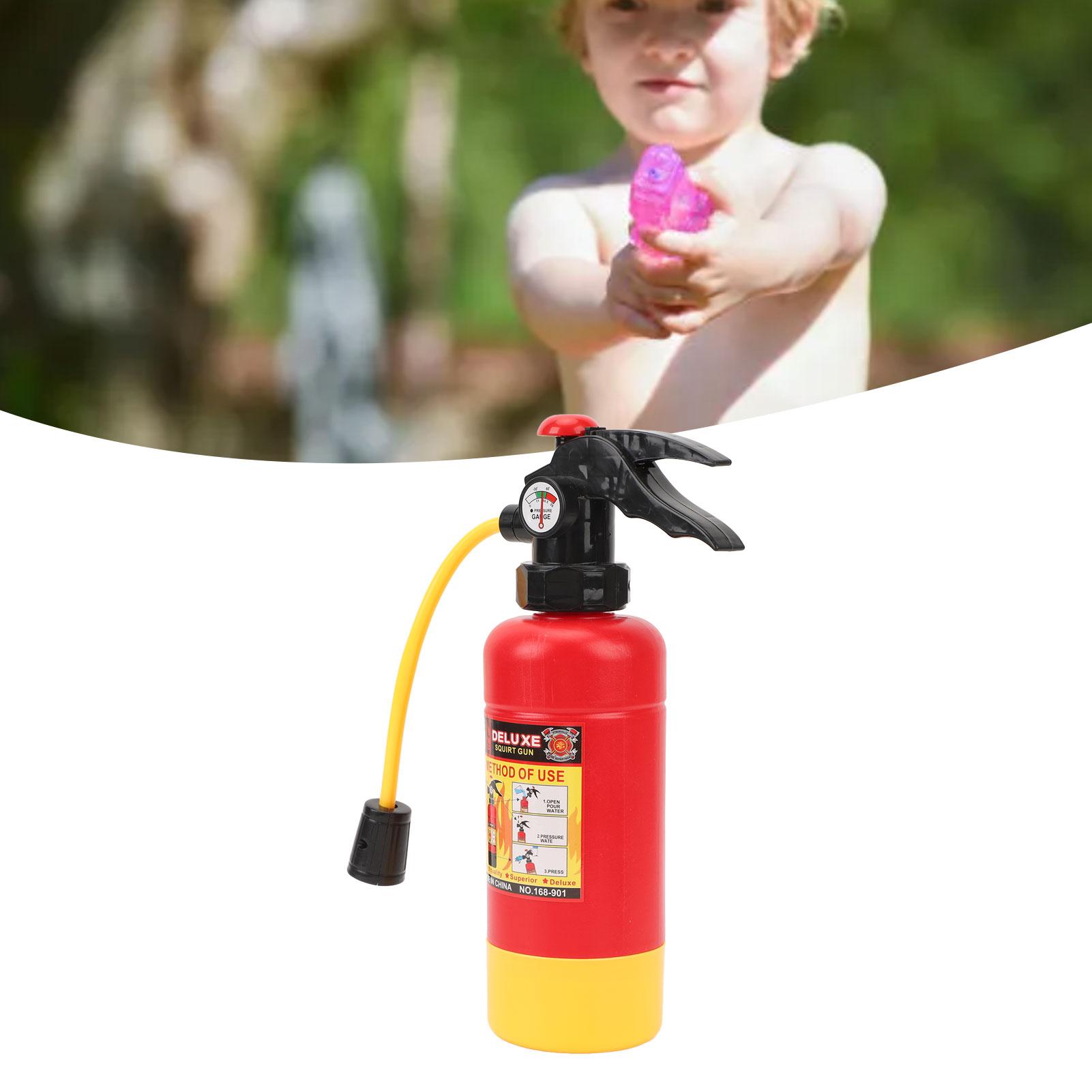 Water Shooting Toy Plastic Refillable Realistic Sufficient Water Storage Space Extra Long Spraying Distance Fire Extinguisher Water Fighting Toy