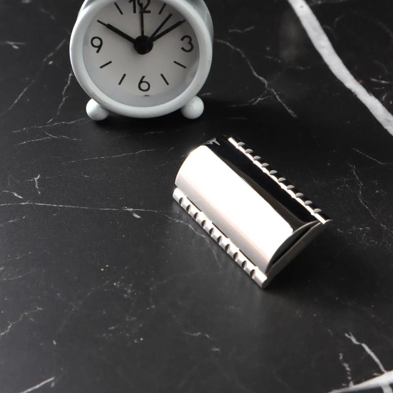 YAQI Thalia 316 Stainless Steel Polished Men Safety Razor Head With A 0.75MM Gap Durability Minimalism Provide Comfortable Shave