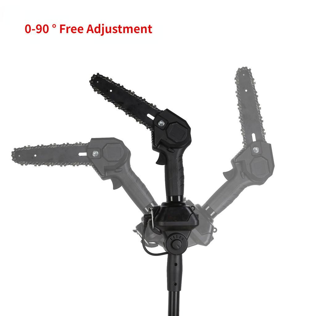 Garden Logging Rechargeable High-Altitude Electric Chain Saw Household Small High-Altitude Saw Telescopic Rod Electric Pruning Chain Saw