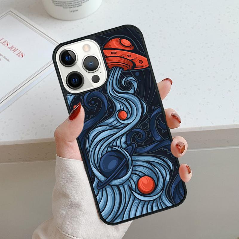 

Alien Martian UFO Phone Case For iPhone 11 12 13 14 15 16 Pro Max Mini Cover For iPhone Max 5 6 7 8 Plus Coque Shell iPhone 6 6s