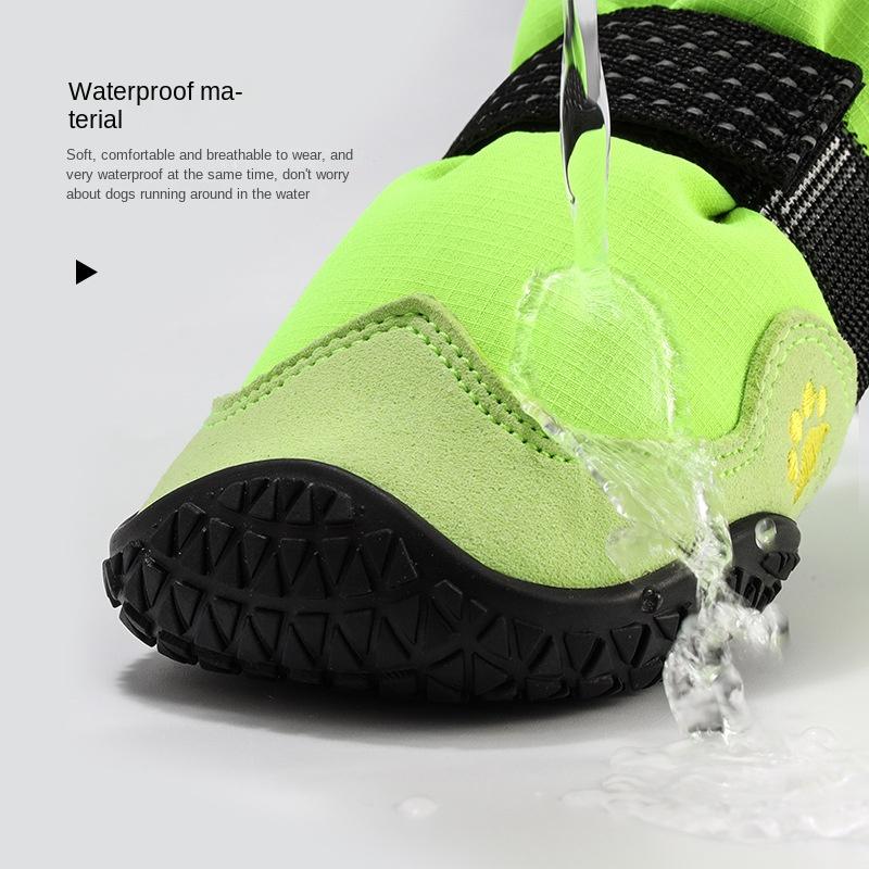 Pet Dog Shoes For Large Dogs Waterproof Lengthened Heightened Dog Snow Boots Dog Foot Cover Pet Supplies
