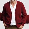 Men S Business Casual Loose Long Sleeve V Neck Button Knit Cardigan