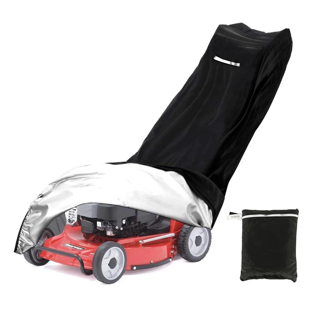 Universal Lawn Mower Cover With Storage Bag Heavy Duty 210D Oxford Cloth Cover Keep Your Grass Trimming Machine Safe