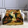 Jesus and The Virgin Mary Print Blanket Faith Religious Blanket Soft Warm Throw Blanket Sofa Bedding Birthday Gifts Blanket