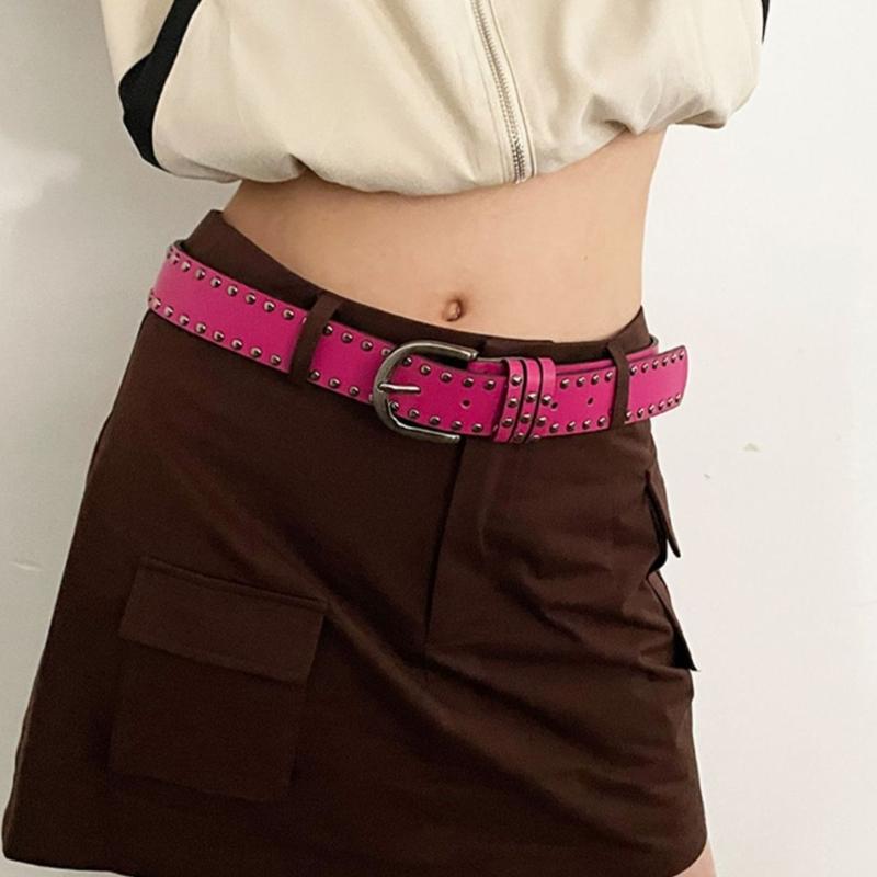 PU Waist Belts with Adjustable Pin Buckle Thin Adjustable Waist Belt Universal Woman Dresses Skirt Coat Waistband