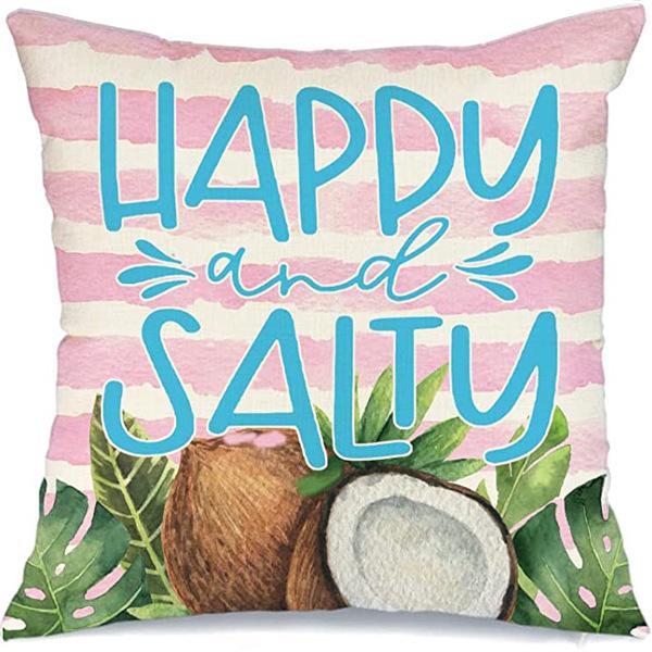 Summer Hot Style Ocean Style Pillow Beach Shell Pattern Blue Pillow Case Home Sofa Pillow Case Cushion Cover