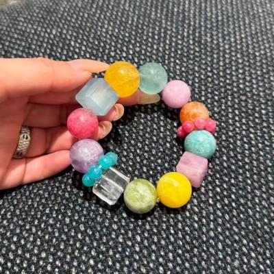 Authentisches Multistein-Kristall-Achat-Armband - Xiaohongshu-Stil