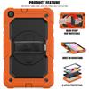 Silicone PC Hybrid Case With Rotating Stand Galaxy Tab A 8.0 T295 T290 Shockproof Anti-Slip Cover In Multiple Color