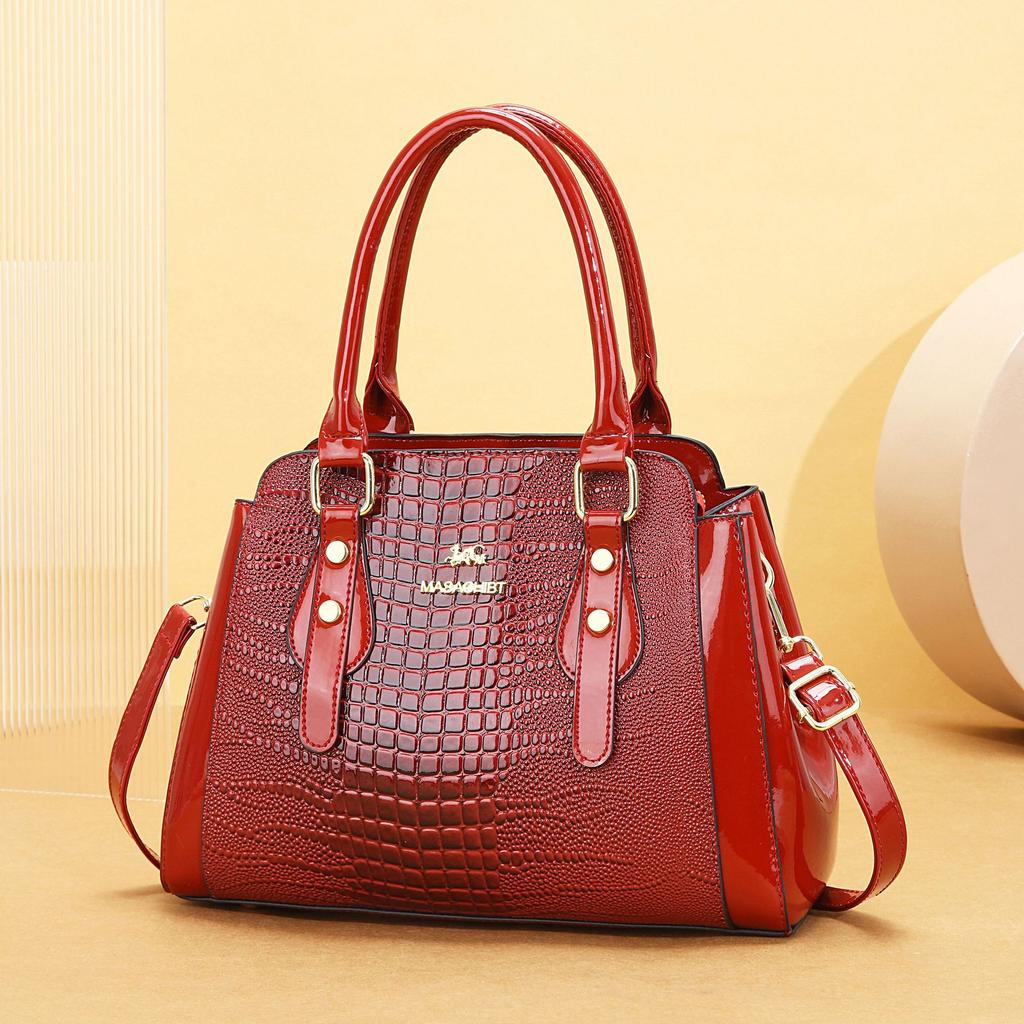 Bag Messenger Bag Women's 2025 New European and American Middle-aged Tote Bag Women's Bag Large Capacity Shoulder Portable