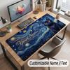 Cat Theme Customized Mouse Pad Personalized Print Name Text Desk Mat For Home Office Table Decor