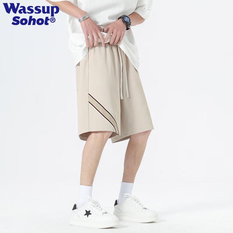 Wassup Sohot Men s Ice Silk Casual Shorts L