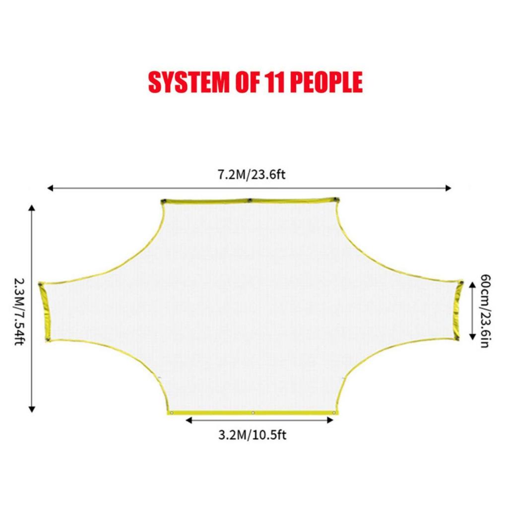 Soccer Goal Target Net Multiple Sizes Football Training Aid Easy to Set Up