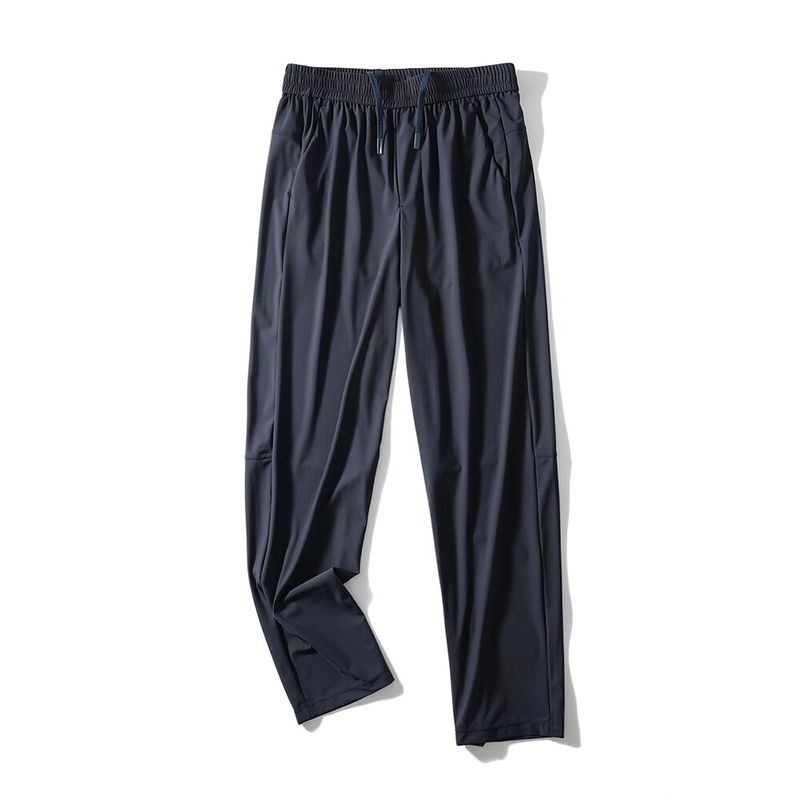 Outdoor Sports Ice Silk Cool Feeling High Elastic Straight Quick-Dry Pants Men's Summer Thin Pants Foreign Trade Men's Casual Trousers