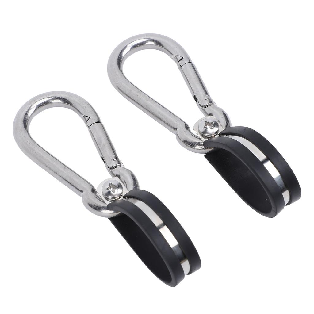 2PCS Airpower Line Clamp Stainless Steel Hanger Bracket Mounting Assembly Cushion Clamps for 3 In 1 Wrap Air Hose Lines