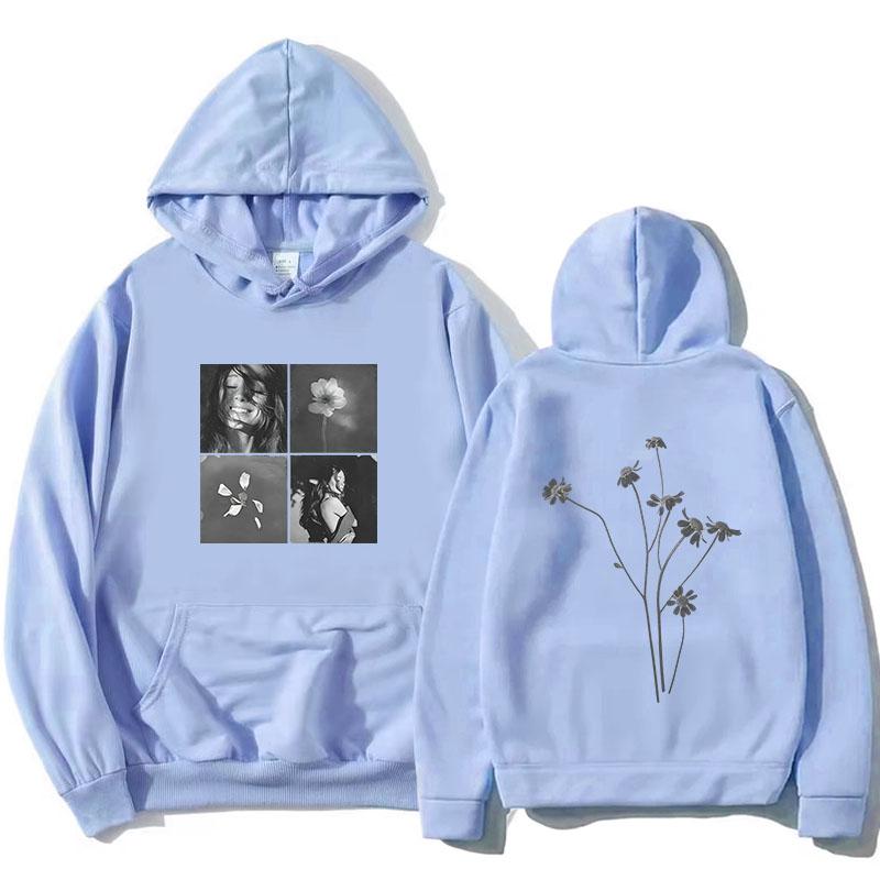 Felpe con Cappuccio Foto Piastrelle Petalo Design Ariana Grande Felpe con Cappuccio in Pile Manica Lunga Felpe con Cappuccio Unisex Streetwear Donna