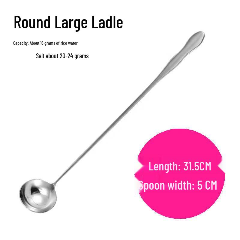 Qiewei Stainless Steel Long Handle Coffee & Dessert Spoon
