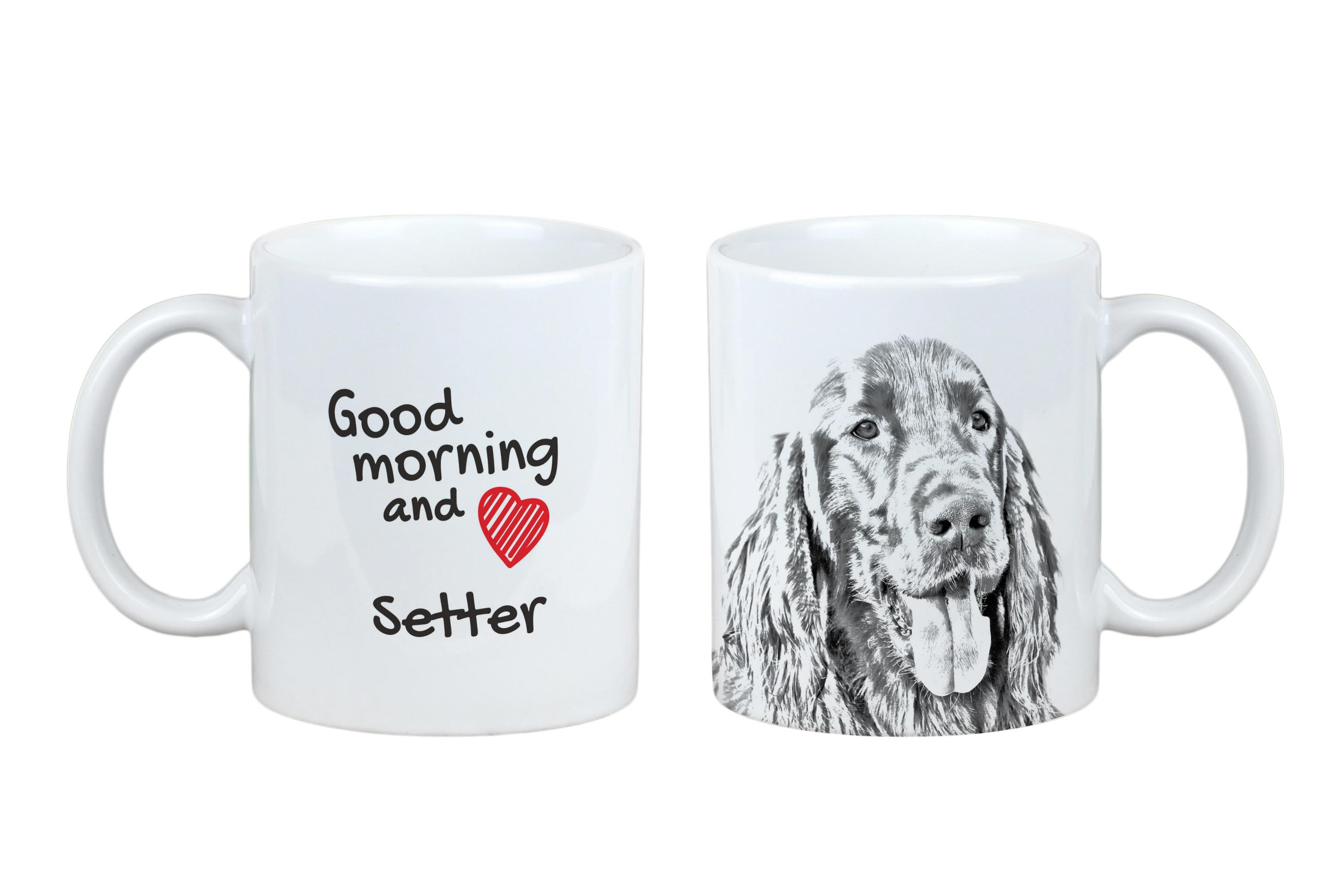 

English setter, Lawerack, Laverack I - cup with a dog, personalized cup with a print, a classic gift for everyone from the Art-Dog brand білий