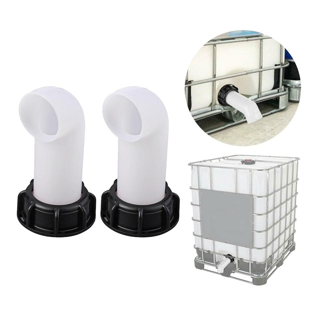 2Pcs IBC Water Tank Nozzle Tap Caps Valves Fitting Thread IBC Tank Adapters Extension Drain Spouts Hose Easy to Use