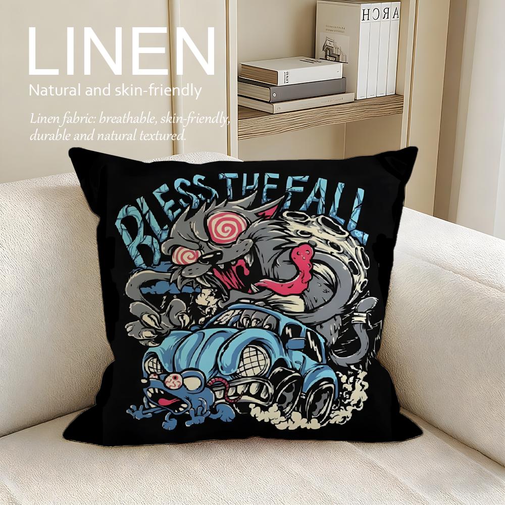Music Blessthefall Cushion Cover Pillowcase Set Pcs x x Breathable Washable Sofa Cushion Cover
