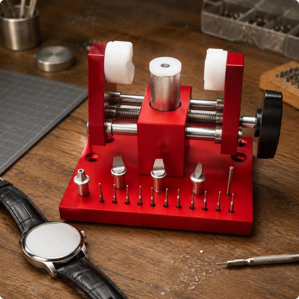 Watch Back Case Opener Double Use Strap Remover Control for Watchmakers, Workshop