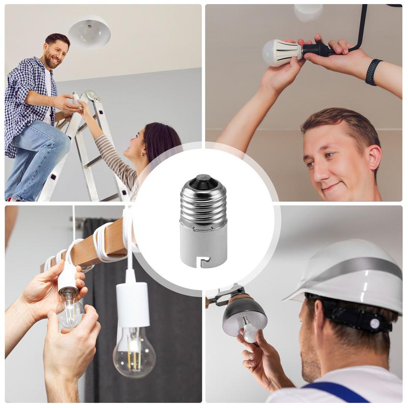B22bayonet To E27 Thread Light Socket Adapter Screw Lamp Stand Light Bulb Socket Holder Adapter Converter for Ceiling Fans Light