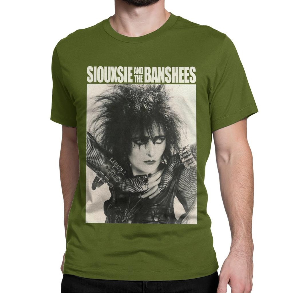 Siouxsie Sioux Music Rock Band T Shirt for Men Women Cotton Vintage T-Shirt Siouxsie And The Banshees Tees Short Sleeve Clothes