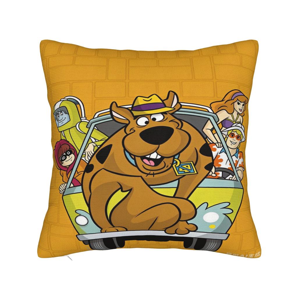 S-scooby doos Pillow Case Kawaii Pillow Cover Soft Pillowcases For Sofa Bedroom Home Decor