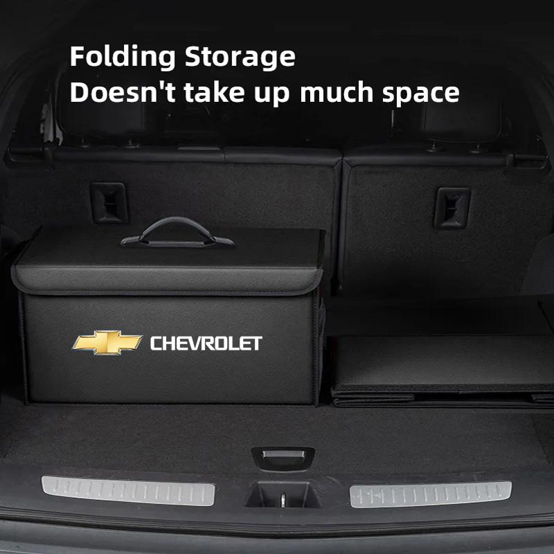 Kožená úložná krabice do kufru auta Organizér do interiéru vozu Příslušenství Pro Chevrolet Corvette Montana TrailBlazer Silverado Traverse