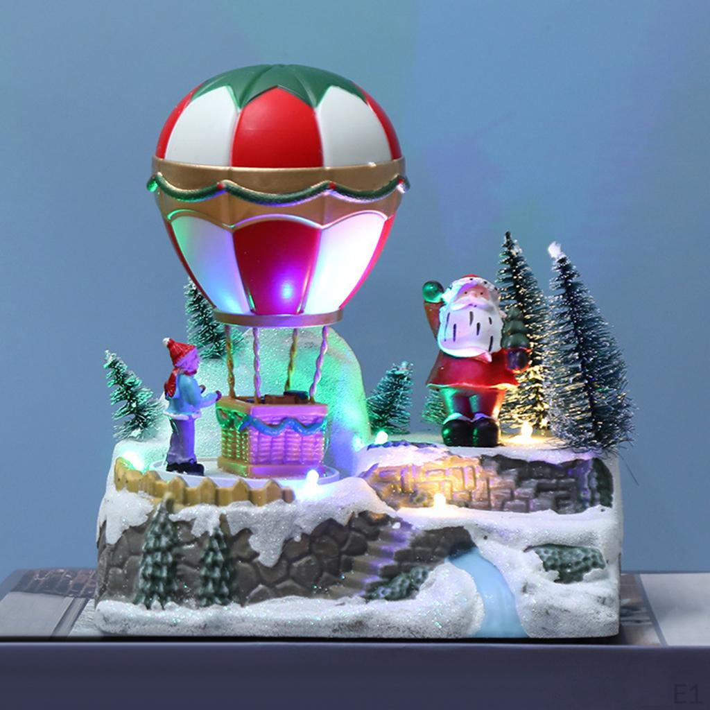 Ornaments Air Balloon Miniature Craft Indoor Cottage for Christmas