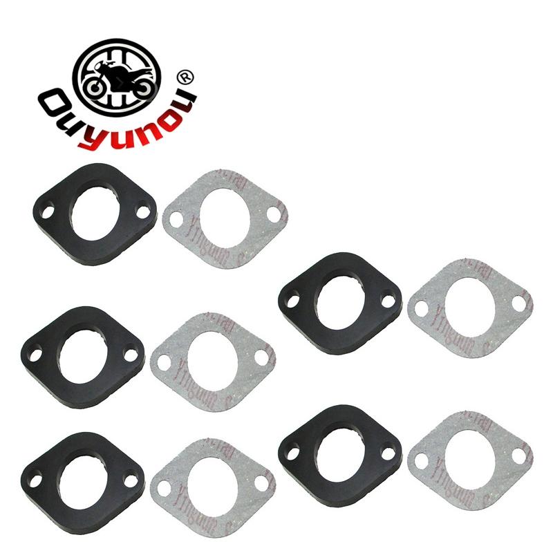 Ouyunou Intake Manifold Spacer Insulator Gasket Fit For Chinese GY6 125cc 150cc Moped Scooter ATV Go Kart