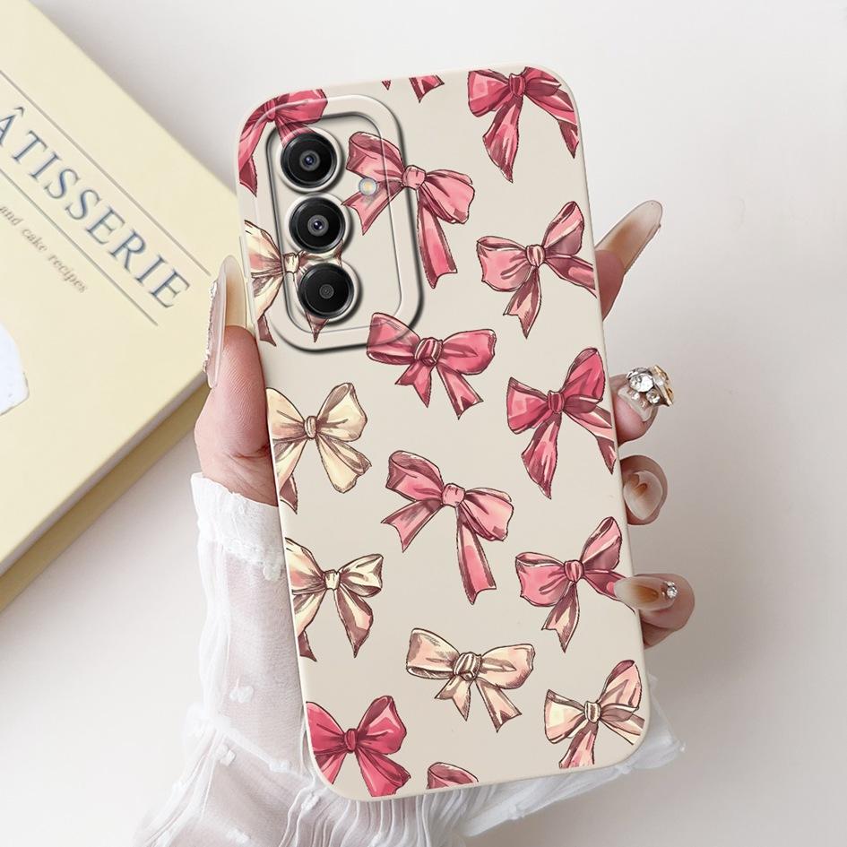 For Samsung Galaxy A17 Case SM-A176B Luxury Bowknot Flower Soft Silicone Shockproof Cover For Samsung A17 4G SM-A175F A 17 Shell
