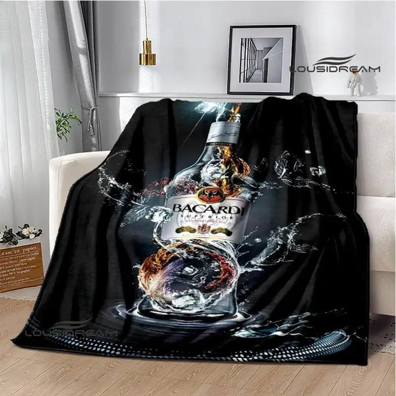 Bacardi Wein Logo Druck Decke Mode Warm Schön Flanell Weich Und Bequem Haus Reise Decke Geburtstagsgeschenk