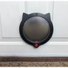 4-Way Locking Cat Door Flap-Fits Interior Exterior Doors & Walls Safe Lockable Pet Flap Ideal for Hiding Cat Litter Box Supplies
