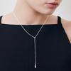 TOU [Silver925] NC014 Two Water Drops Necklace