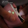 Baby Elektrisk Negleklipper med LED-lys Oppladbar 3 Hastigheter Automatisk Negletrimmer Barn Voksne Eldre Fingerneglklipper Poleringsmaskin Sliper